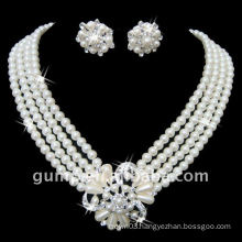 pearl wedding jewelry set